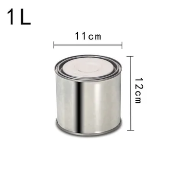 Custom Round Steel Drums Container 1L-5L With Handle or Without Handle For Paint and Sauce and Food
