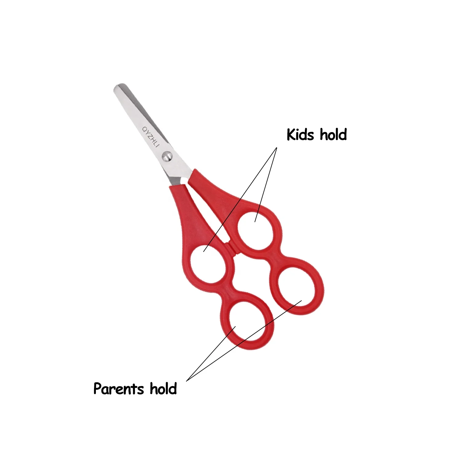 stainless steel safety kids scissors children