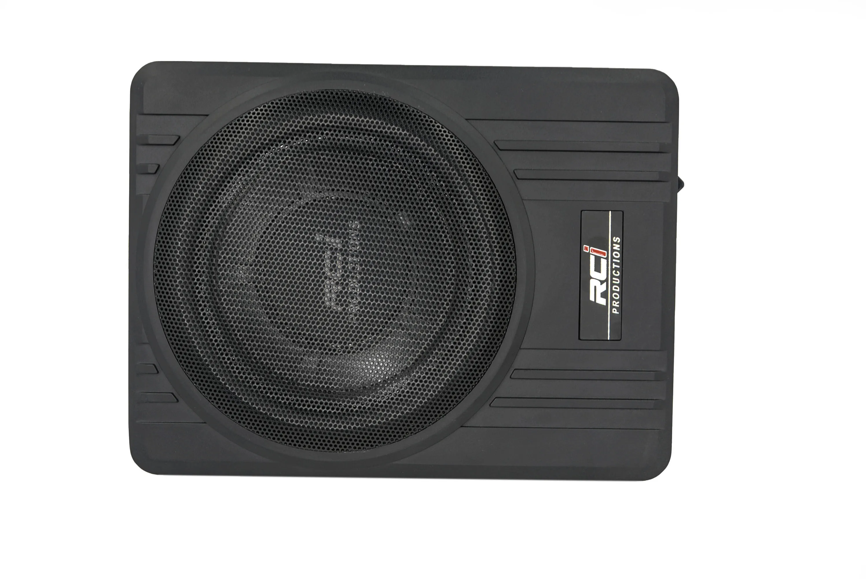 YaeCCC 250W 10'' Ultra-Thin Under Seat Car Active Sub Woofer Bass Speaker Amp 