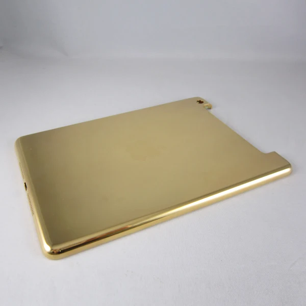 Accept Exclusive Custom Design Luxury Gold Plated Back Cover for iPad Mini 1