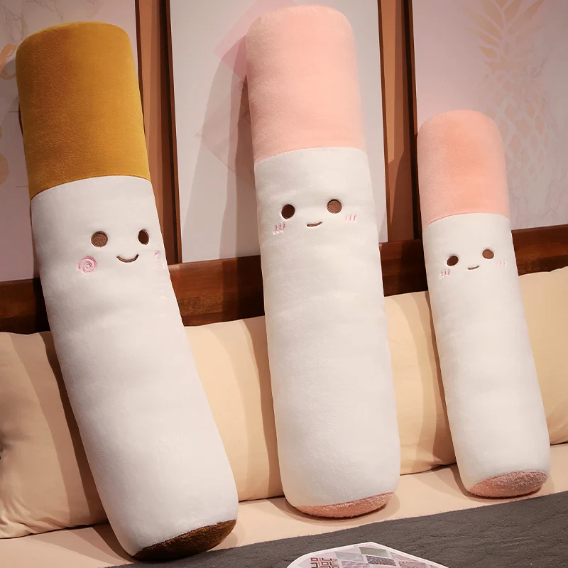 cigarette pillow Creative Smoking Cylindrical Sleeping Cushion Cigarette Pillow Smulation  Plush Cigarette Pillow