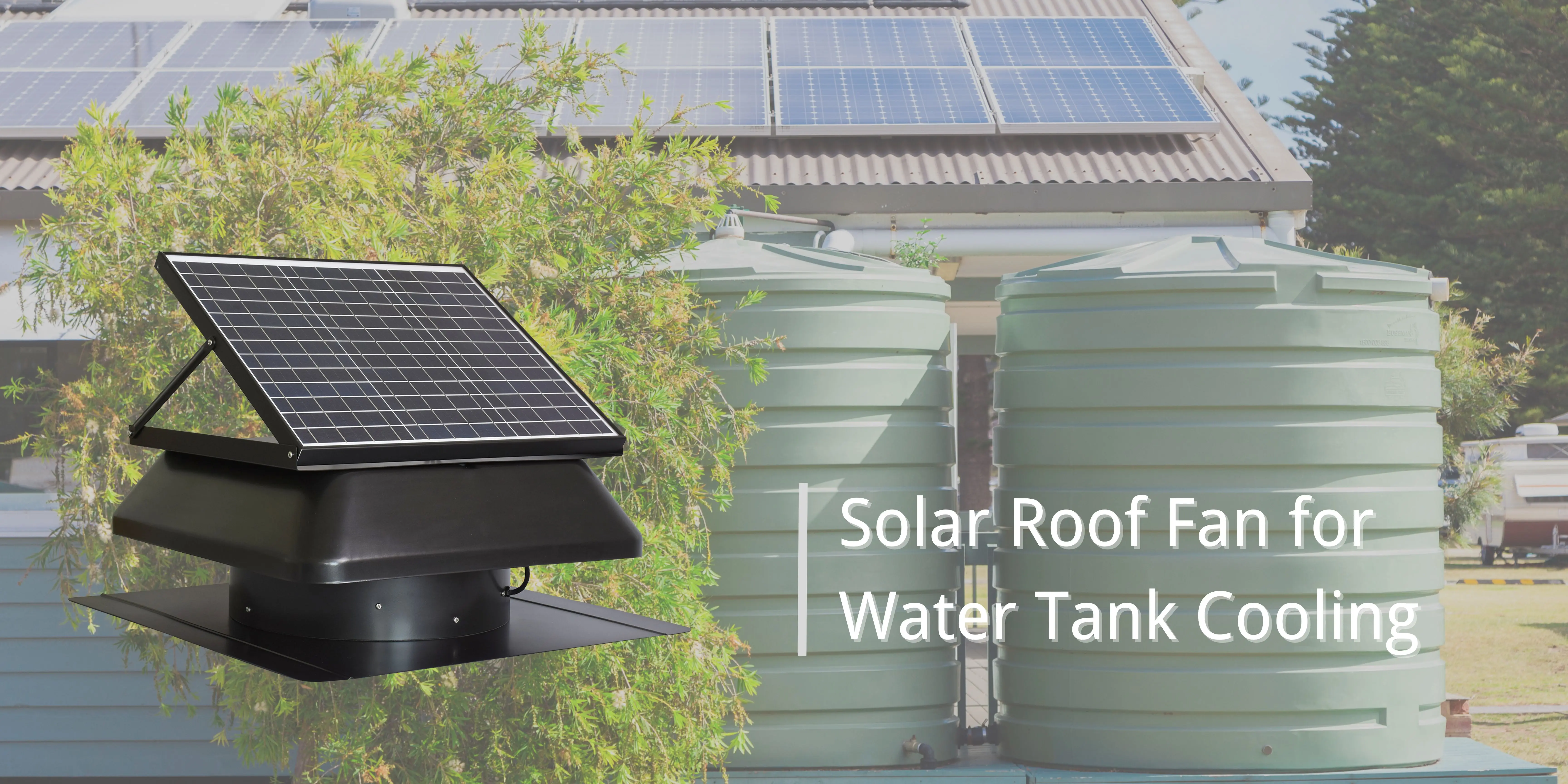 Solar Attic Fan, 40W, HVAC, Axial, Roof - detail 18