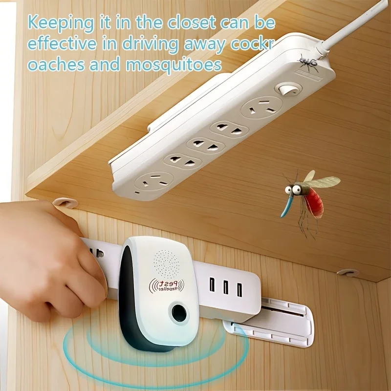 Double Angle Soundwave Technology Insect Repellent for Indoor Pest Control - Effective Electronic Insect Repellent
