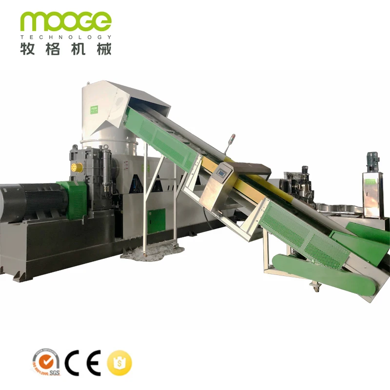 Non Stop PP PE HDPE LDPE Granules Making Machine Plastic Pelletizing Granulator Machine