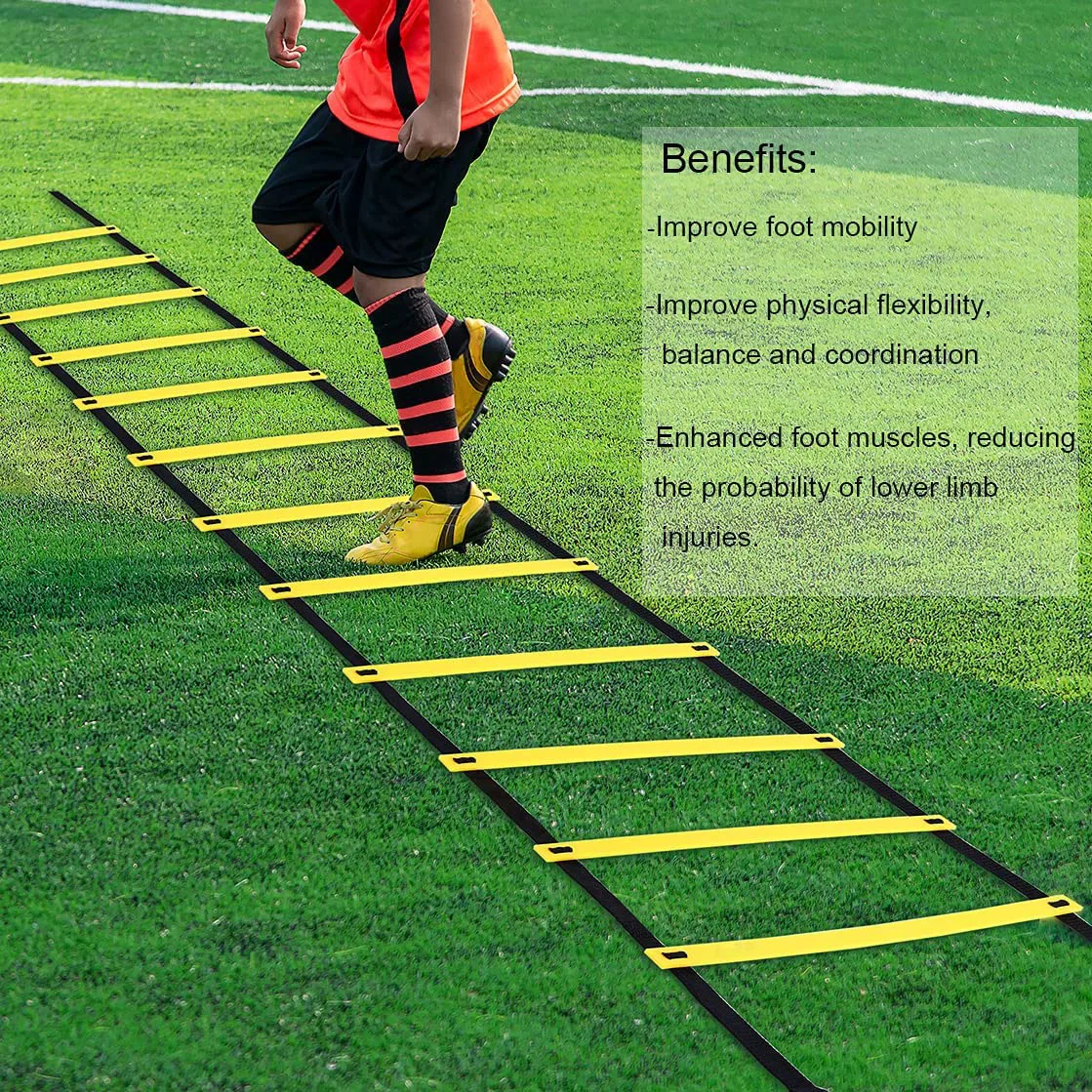 Sports Football Training Speed Agility Hurdles Poles Cones Ladders Equipment Set 