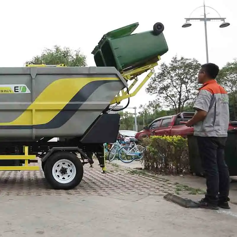 Factory Customized Full Electric Small Waste Trash  Rubbish Compactor  Collector  Vehicle Truck