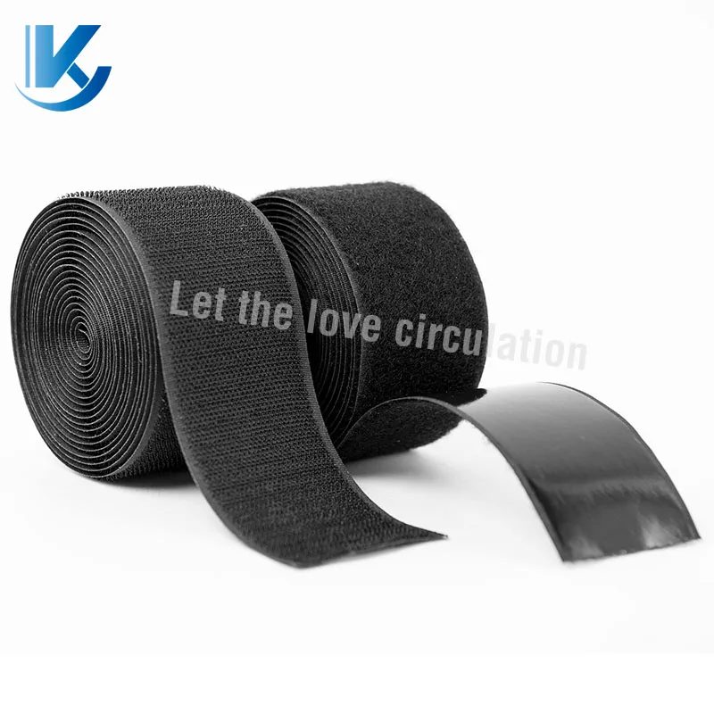 Stock Wholesale Back to Back Hook and Loop Strap Fastener Colorful Reusable Cable Ties elastic band