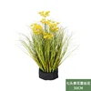 50 cm, diseño floral de encaje amarillo de 7 cabezas con base de espuma floral.