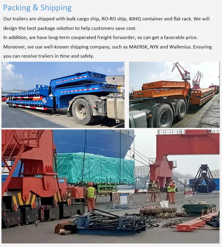Lowboy Loading Front Loading 80 Ton Hydraulic Detachable Gooseneck Lowboy Trailer ...