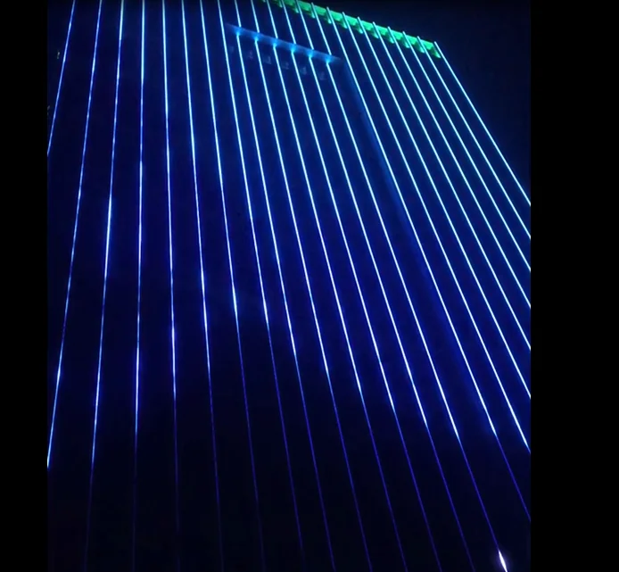 Linear Light bar  DMX RGBW  Color Digital bar  Facade Lighting Architecture Design   Dynamiclight Linearbar