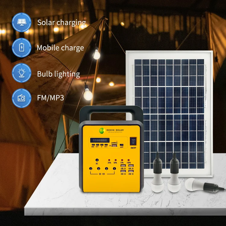 Solar Electricity Generating Mini Solar Charger Solar Lamps Home Indoors Mini Solar Charger for Africa Sun Solar Kit
