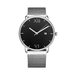 Wholesale Unisex Sport Wrist Watch Roman Scale Couple Watch Stainless Steel MIYOTA Analog Sapphire Crystal Water Resistant 5BAR