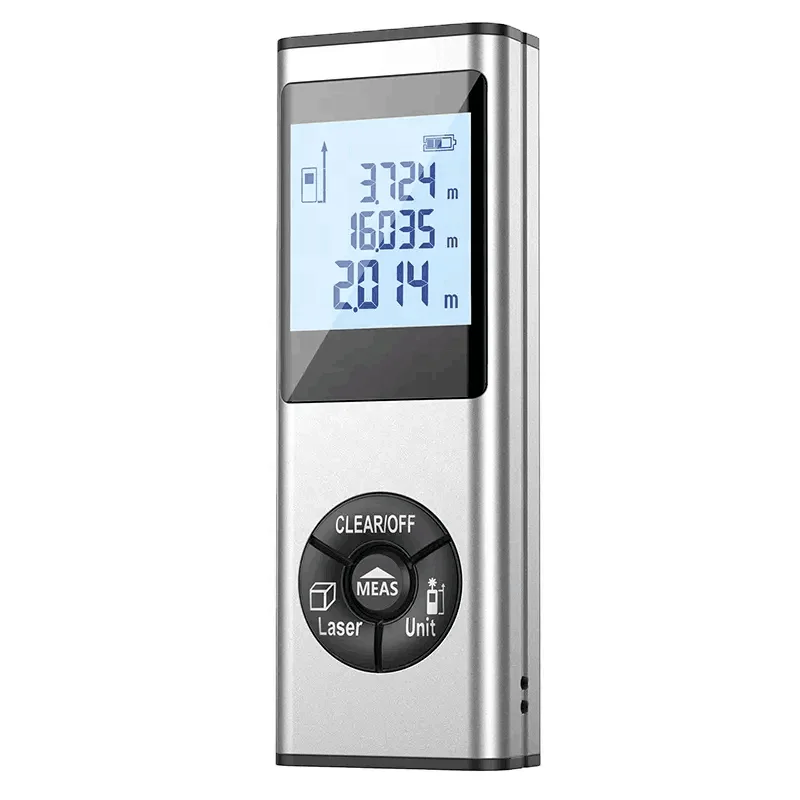 Mini Handheld Laser Rangefinder Sight Measure Tool Laser Distance Meter with LCD Backlight 50m Digital Laser Distance Meter