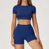 Dark Blue Shirt&Shorts