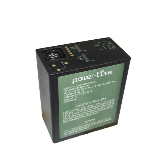 30A high discharge 7.5Ah lithium ion bb-2590 field  battery with Improved electronics & protection module