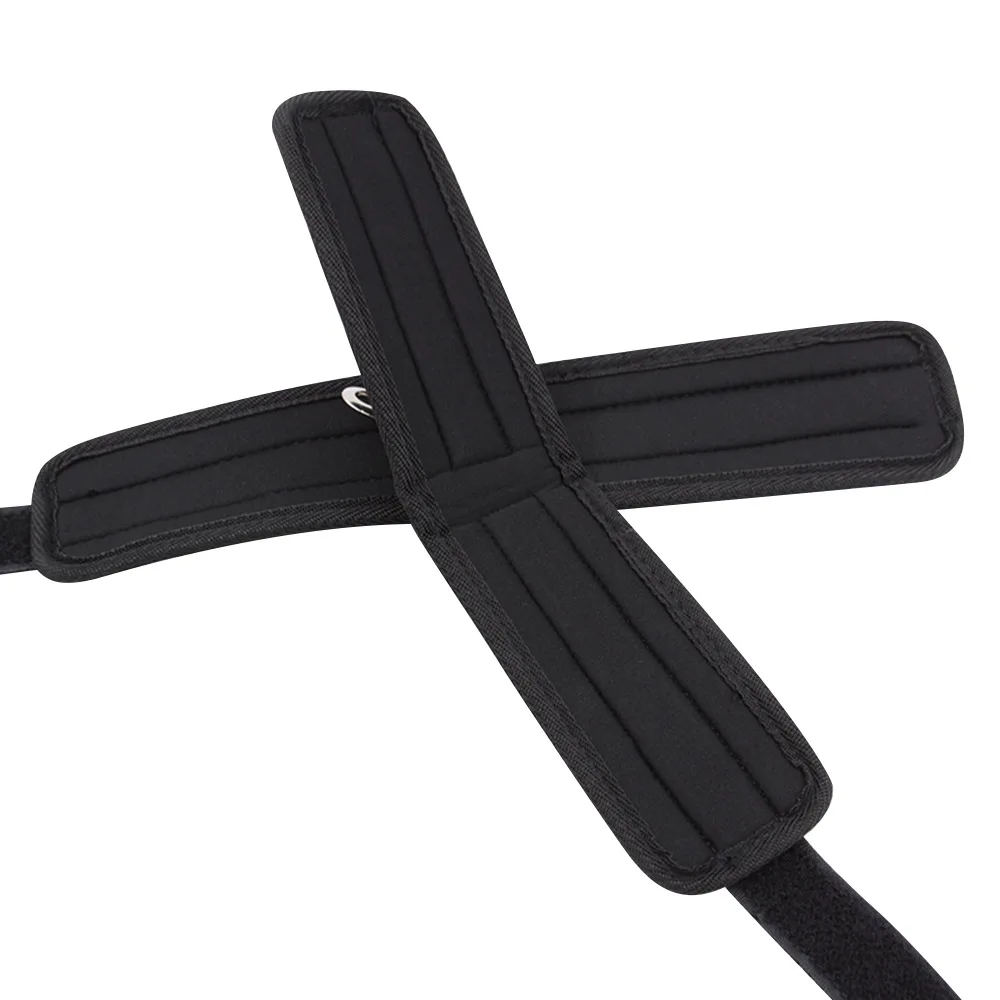 BDSM Training Tools Limb Bondage with Metal Bar Handcuffs Ankle Cuffs Hand Foot Restraint Adjustable Leg Spreader Bar for Sex