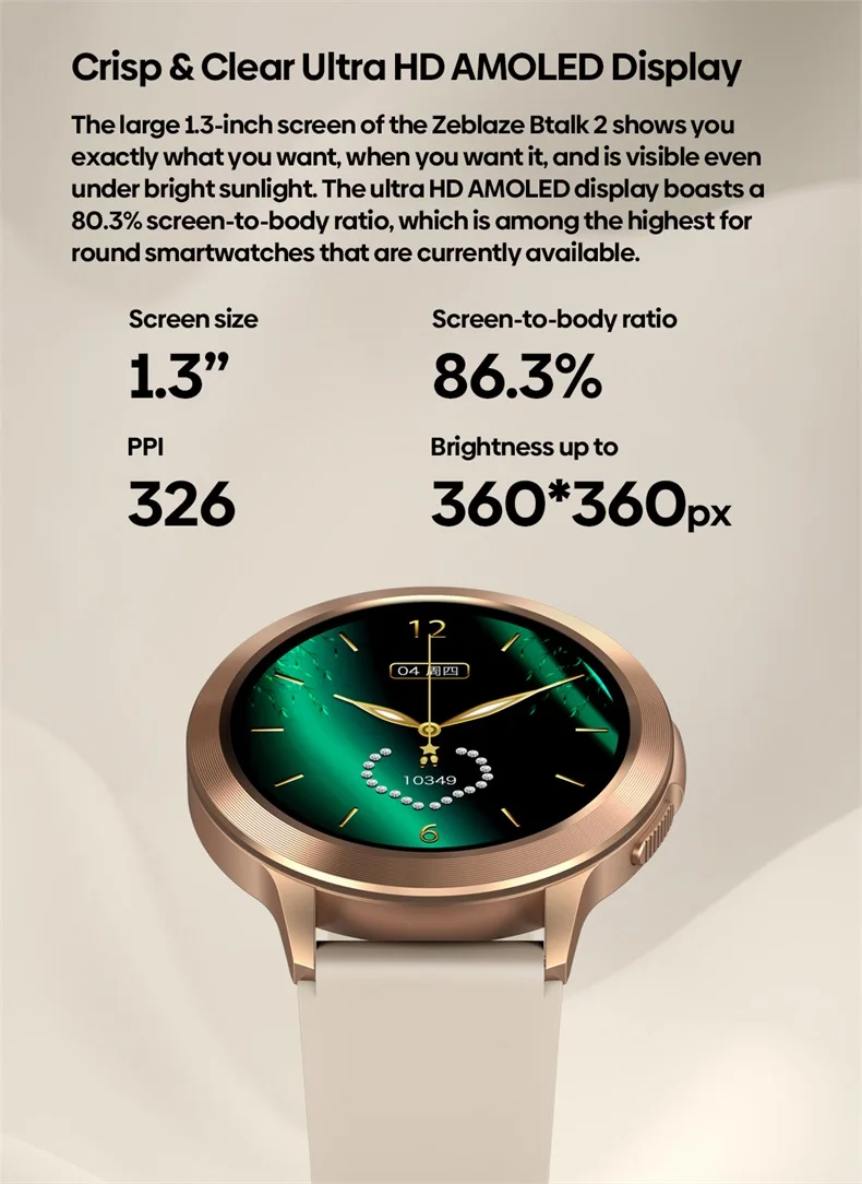 Zeblaze Btalk 2 Smart Watch AMOLED Display Always-on Make/Receive Calls Health and Fitness Tracking Smartwatch for Women (8).jpg