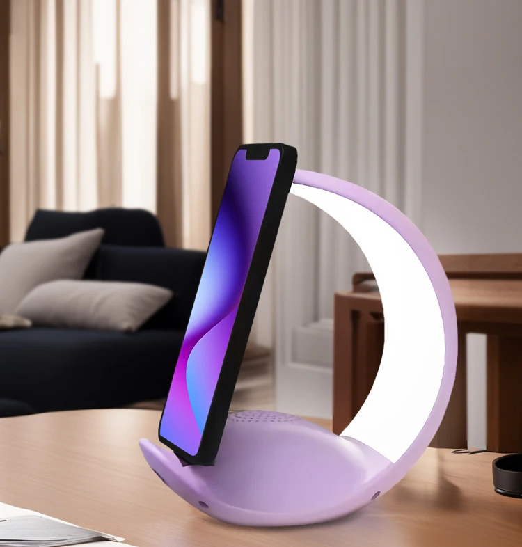 Moon Lamp RGB - Portable LED Speaker with Touch Changing Light