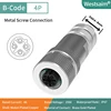 Rosca de tornillo femenina M12-B-4 PG9 recta