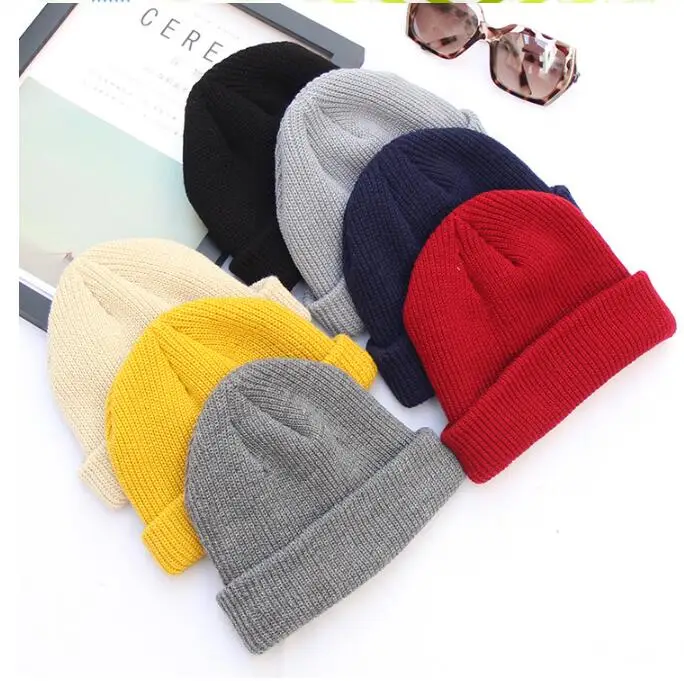 Pure Color Joker Knit Hat Autumn And 