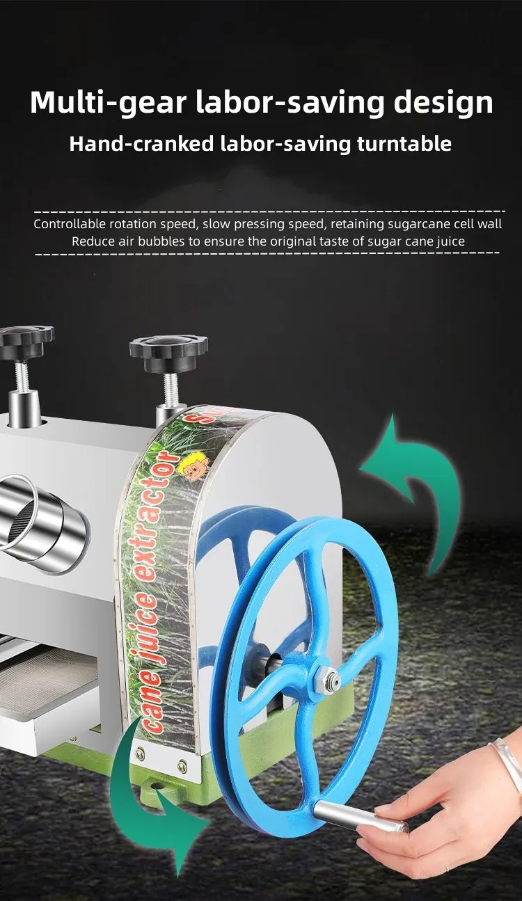 TryE Manual Sugar Cane Juicer Machine - Stainless Steel Roller Press Extractor, 50kg/hour Output - View #9