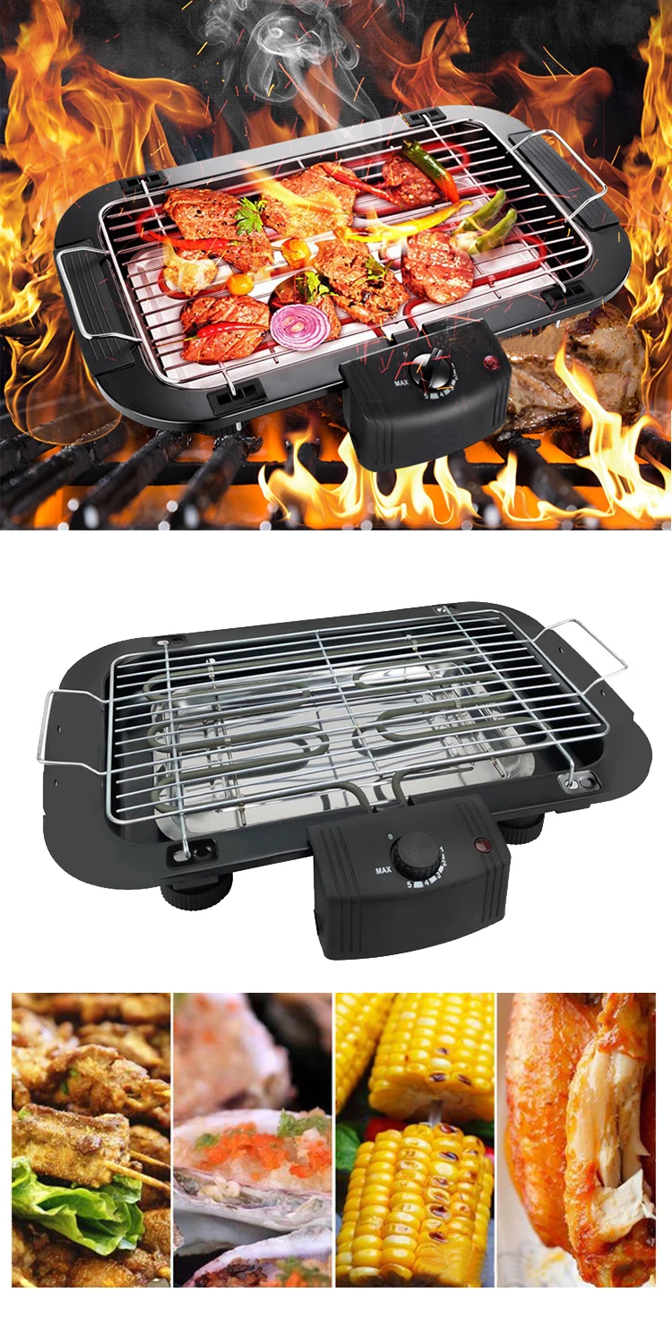 Cheap Home Indoor Outdoor Custom BBQ Accessories Logo Barbecue Table Electric Grill Pan