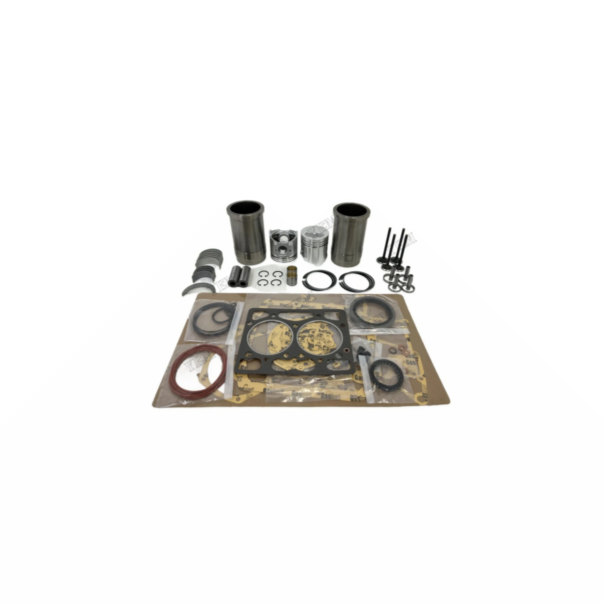 For Komatsu 2D94 Rebuild Overhaul Repair Kit With Valves Engine Bearings Liner Piston Rings Full Gasket Kit Engine Rebuild Kit