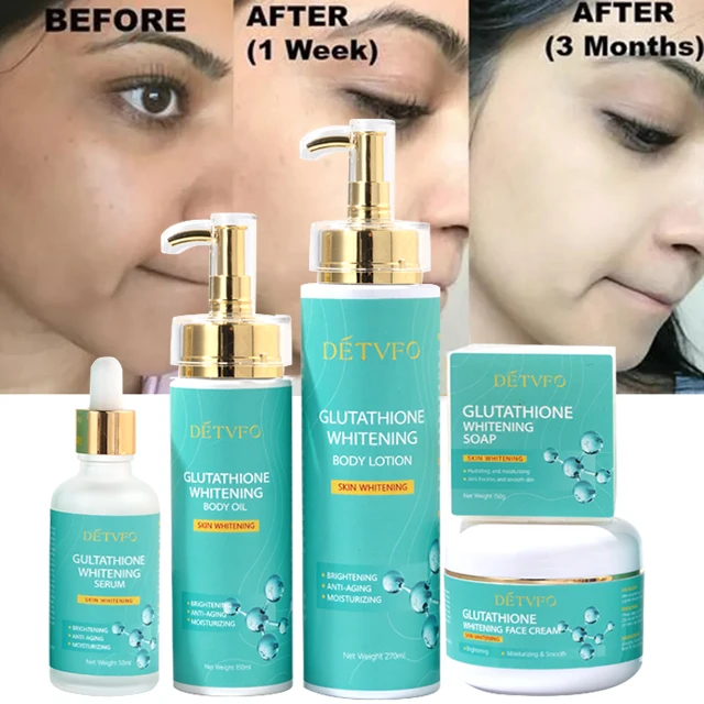 Glutathione Lightening Cream Body Oem Collagen Glow Cream Facial  Moisturizer Rejuvenating Rebranding Skin Care Set for Oily Skin