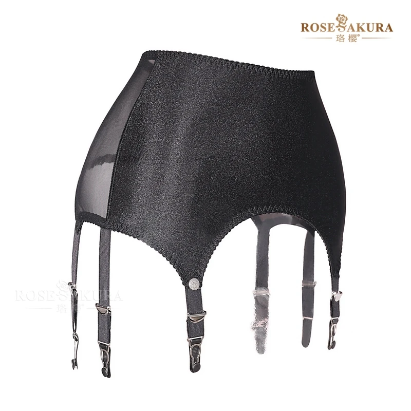 2024 Новое поступление Эластичные подтяжки из глянцевой ткани и марлевой подвязки с застежкой для глаз высокой талией 8384