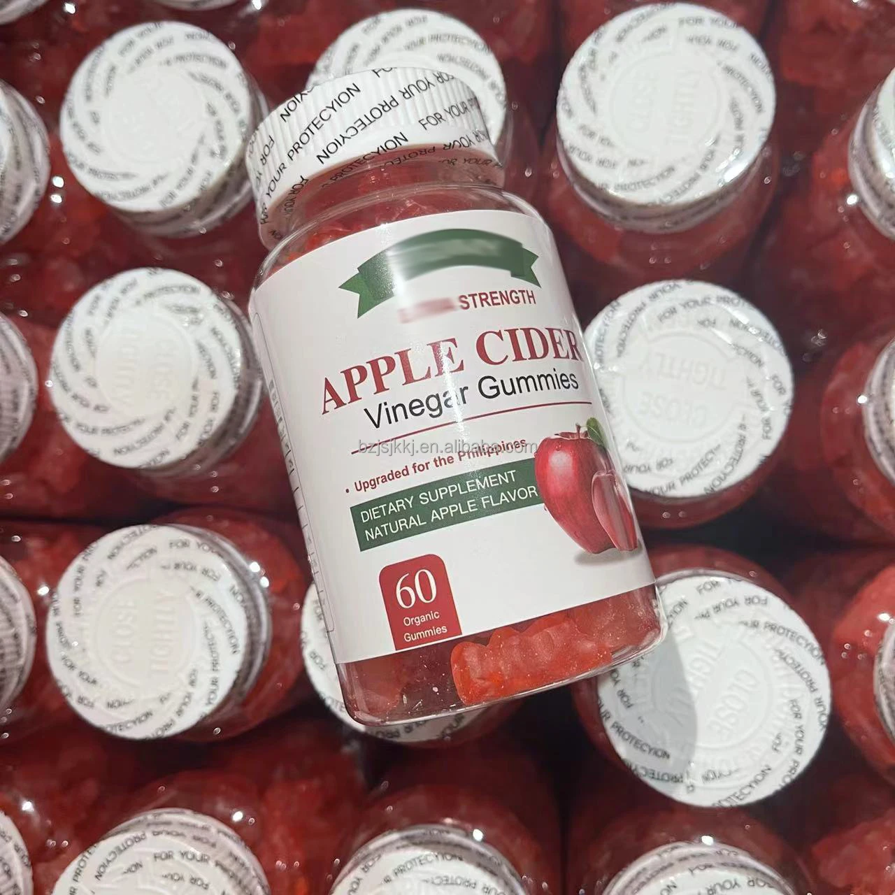 60pcs Apple Cider Vinegar Gummies Private Label Slimming Apple Cider Vinegar Gummy Vitamins Healthcare Supplement