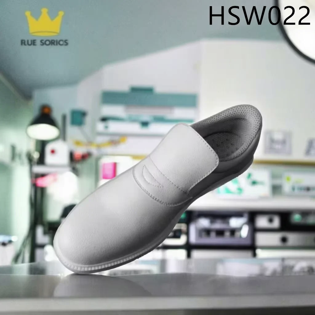 LXG,Biochemical Zone Microfiber Leather White Safety Clogs Food Inolustry Oil Resistant Fatigue-proof Work Footwear HSW022