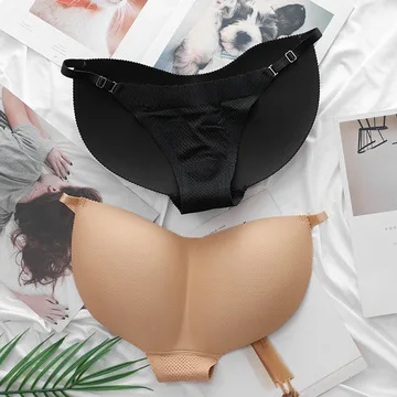 Esponja Ropa Interior Con Relleno Para Mujeres Bragas De Culo