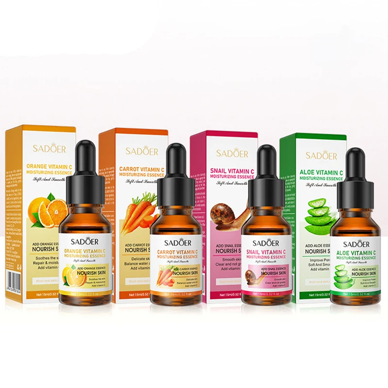 SADOER Organic Aloe Vera Vitamin C Serum - Moisturizing, Whitening,  Anti-Aging Formula for All Skin Types