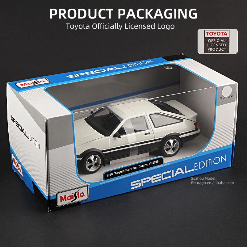 Scale 1:24 Sprinter Trueno AE86 Alloy Car Model Simulation