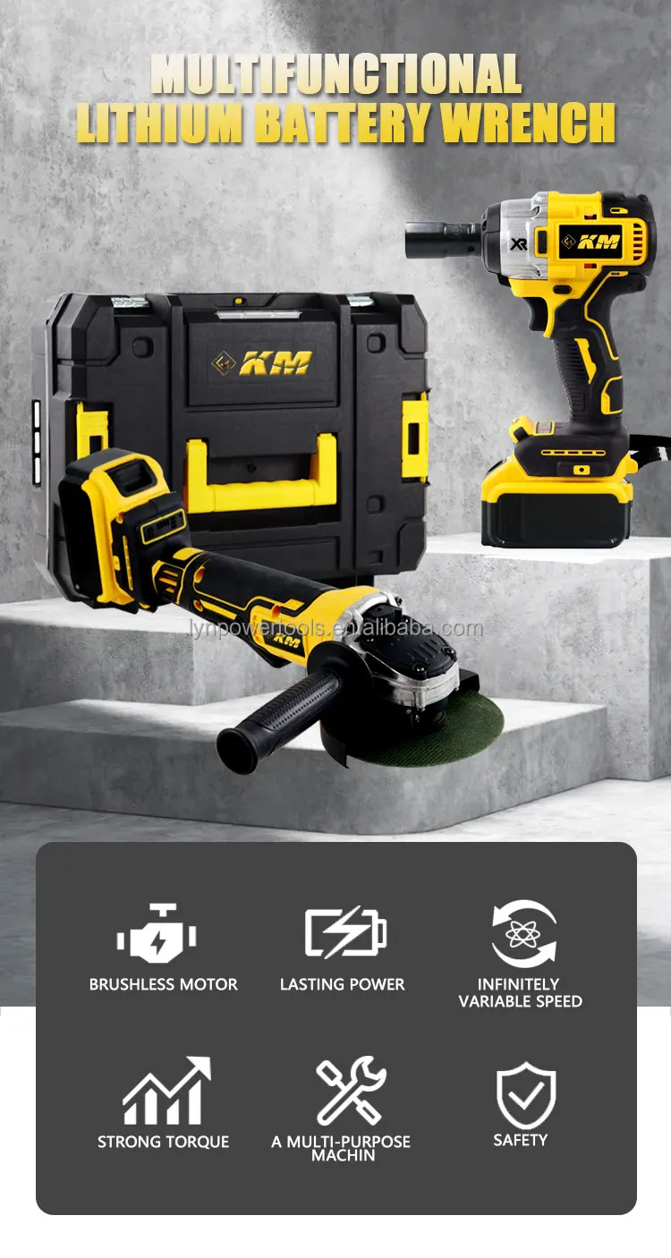 Km Good Quality Heavy Duty 550n Electric Brushless Motor Cordless 21v