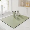 No-wash drain mat - apple green