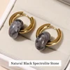 Black Spectrolite Stone