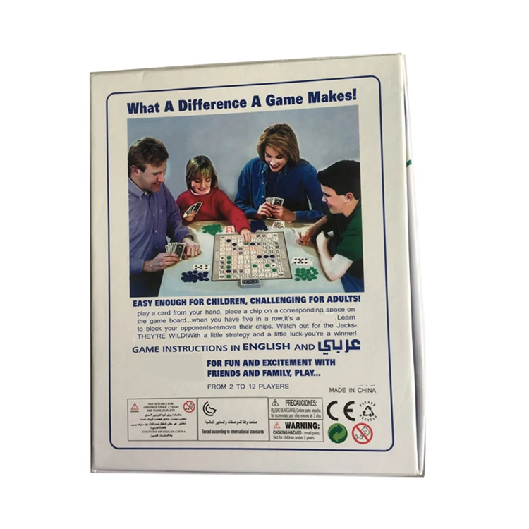 Настольная игра с последовательностью на английском и арабском языках, семейные праздничные игры для 2-12 игроков