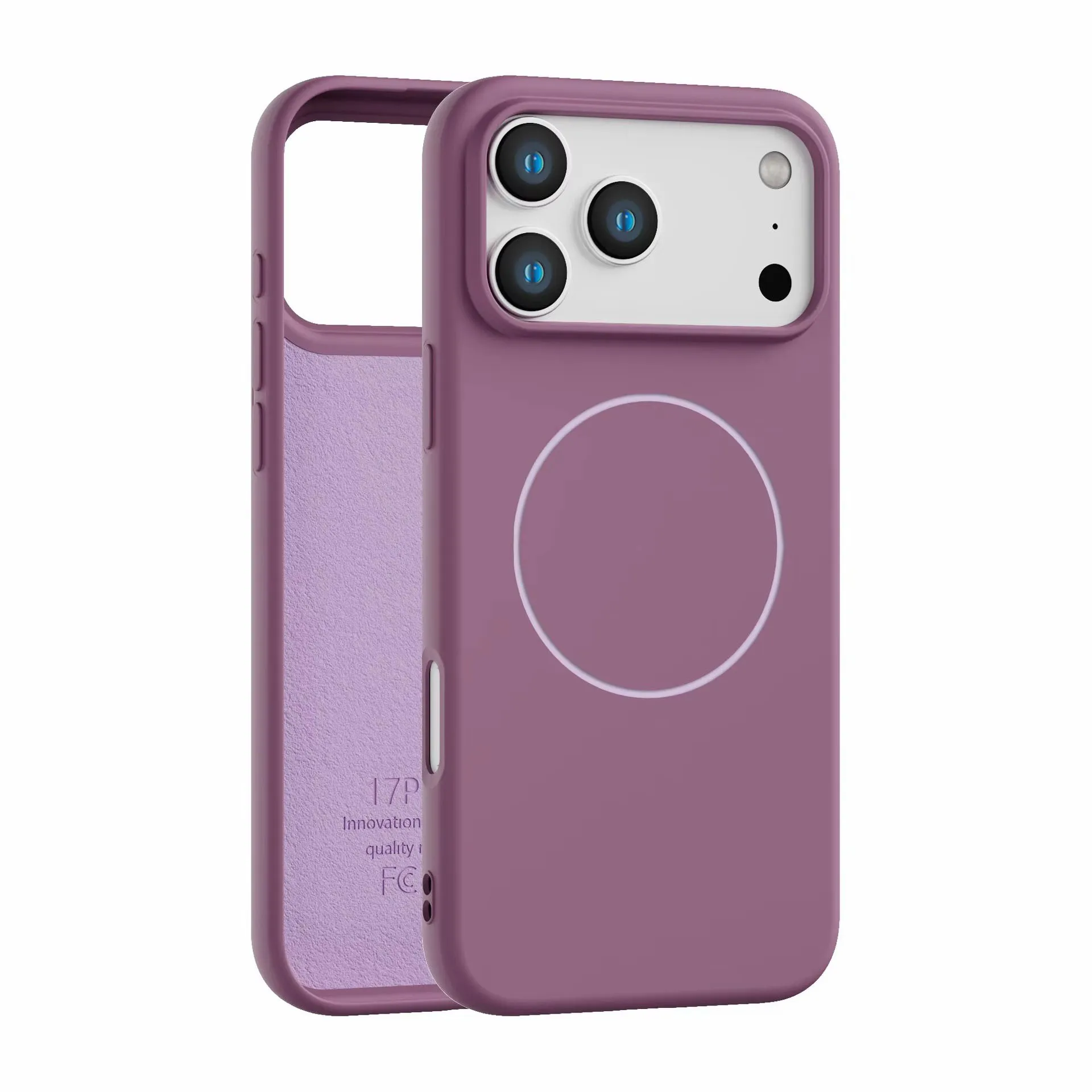 product laudtec soft tpu silicone phone case for iphone 17 air pro max pure colour frosted shell magnetic wireless charging sjk1084-7