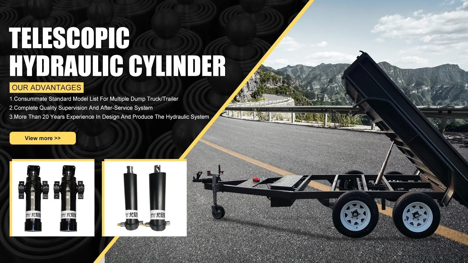 High Quality Swivel Trailer Jack Trailer Jack Side Telescopic Cylinder