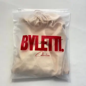Customized printing logo plastic zipper bags wholesale one-sided frosted zipper bags waterproof plastic zipper bags