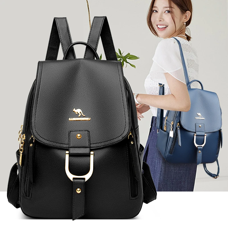2024 High Quality Leather Backpacks for Women