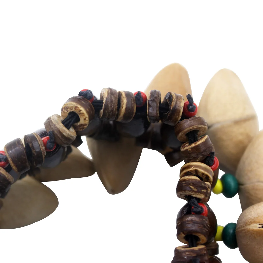 Handmade Nuts Shell African Tribal Style Bracelet Drum Bell Handbell