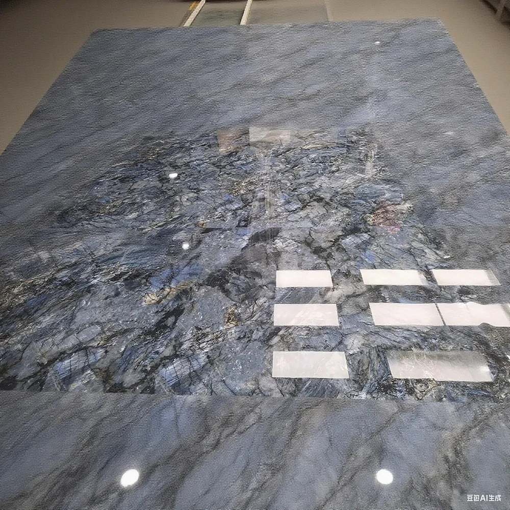 Blue Sintered Stone Big Slab One Top Solution for Glazed Slab Tile Sintered Stone