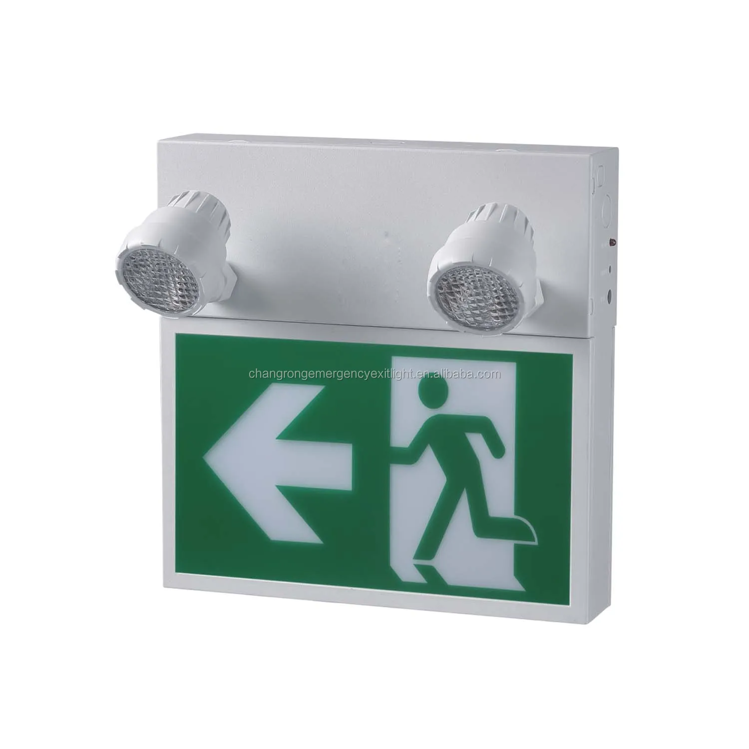 edge lit running man exit sign