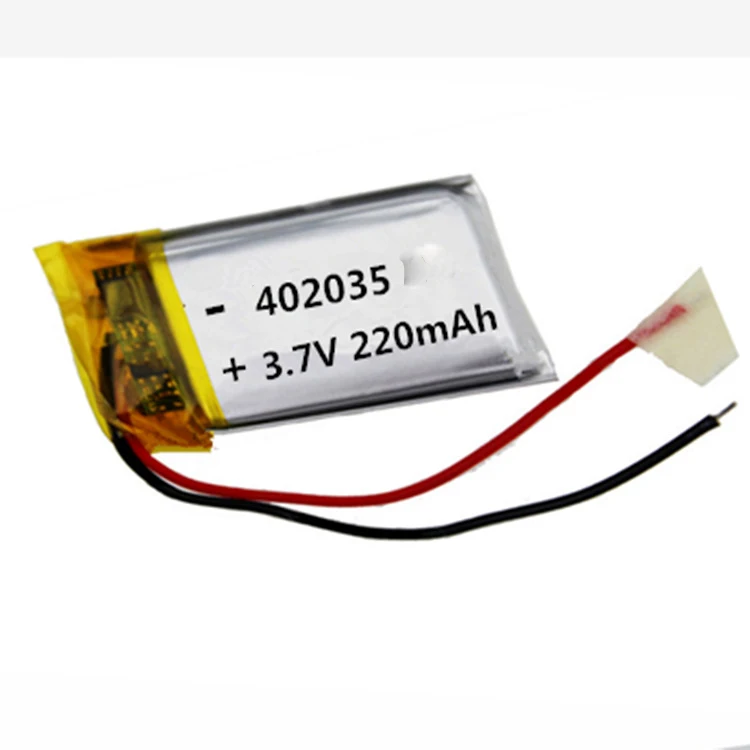 402035 250mah 3.7v lithium polymer battery LP402035 lithium polymer battery cell 402035