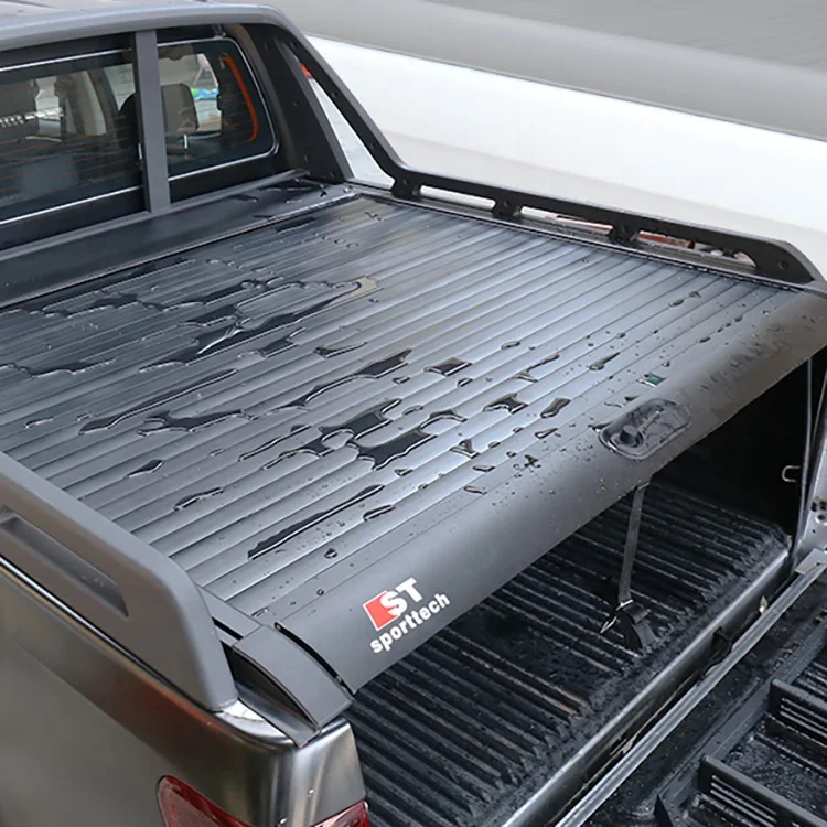 Tonneau Cover Roller Lid Pick up Truck Hard Bed Car Retractable Aluminium Alloy for Isuzu Dmax Black 4X4 Pickup Truck Cars Autos
