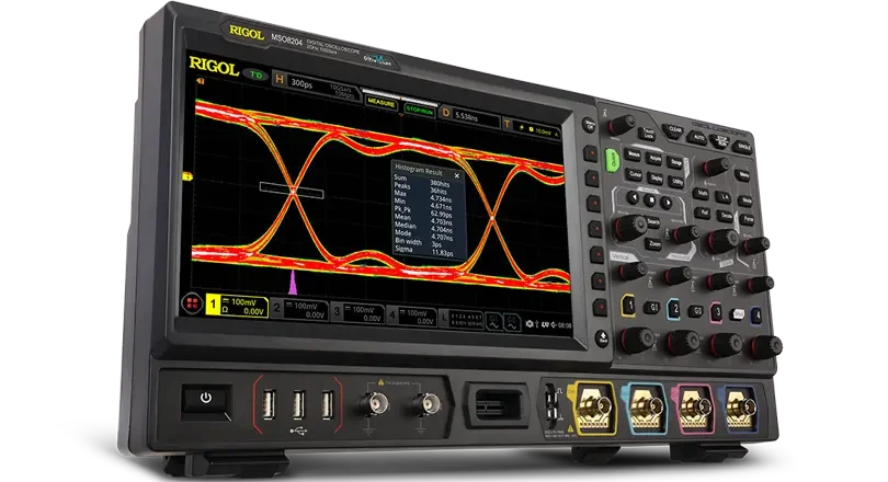 RIGOL MSO8204 - 4 Channel Digital Oscilloscope with Custom