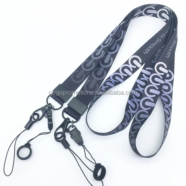 Custom Pen Holder Lanyards Rubber Ring Lanyard Silicon Rubber Ring Rope