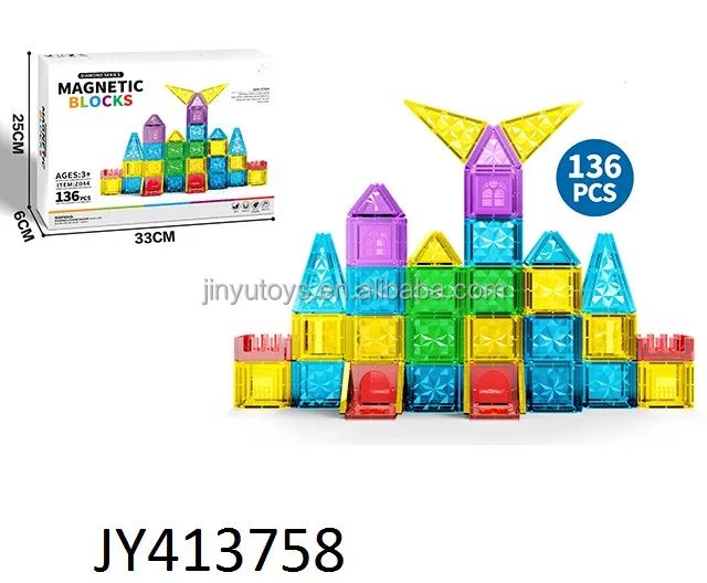 New Kids Magnet Building Blocks Toys Set 3D STEM Educational Magnetic ...